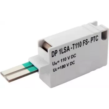 EFB-Elektronik 1DA protezione fine con FailSafe, 48 V DC, protezione da sovratensione per linee dati, PTC, montaggio su guida DIN, nero 46150.48
