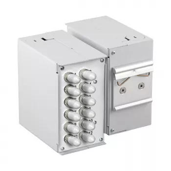 EFB ELEKTRONIK 53705.4V2B2 pannello frontale per guida DIN vuoto 1,7 mm 12x SC-Simplex / LC-Duplex / E2000