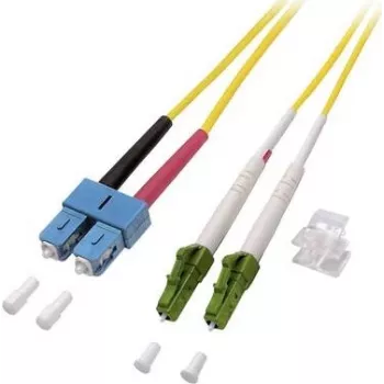 EFB-Elektronik jumper duplex LC/APC-SC 9/125µm OS2 LSZH giallo 2,0mm 7,5m