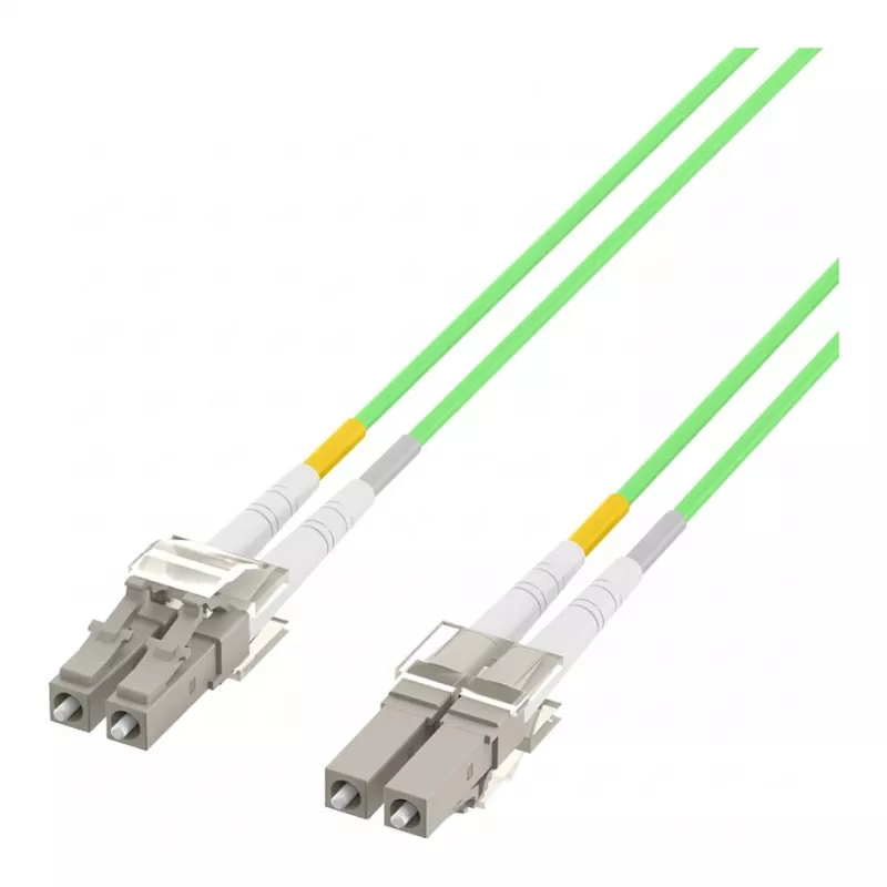 EFB-Elektronik jumper duplex LC-LC 50/125µ, OM5, LSZH, verde lime, 2,0mm, 25m O0319.25OM5