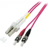 EFB Elektronik Cavo jumper duplex LC-ST 50/125µm OM4 LSZH Erika viola 2,0mm 3m