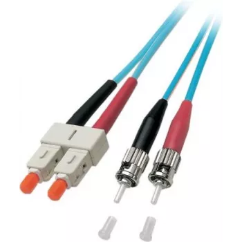 EFB-Elektronik ECOFIBER jumper duplex SC-ST 50/125µ OM3 LSZH aqua 3,0mm 15m