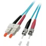 EFB-Elektronik ECOFIBER jumper duplex SC-ST 50/125µ OM3 LSZH aqua 3,0mm 15m