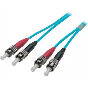 EFB-Elektronik ECOFIBER jumper duplex ST-ST 50/125µm OM3 LSZH Aqua 3,0mm 1m