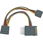 EFB Elektronik K5347.015 Cavo di distribuzione alimentazione SATA a 2x SATA + Molex - 0,15 m