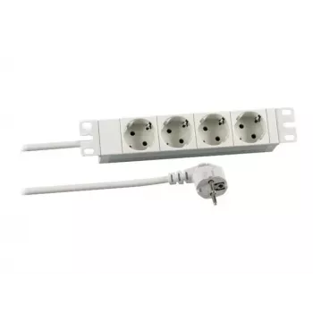 EFB Elektronik Koop PROFIversal Ciabatta di alimentazione (montabile su rack) - AC 250 V - Ingresso CEE 7/7 - 4 x CEE 7/3 uscite