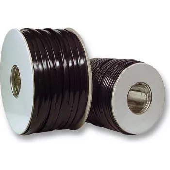 EFB Elektronik Cavo piatto modulare a 4 conduttori nero, anello da 500 m 91104.500