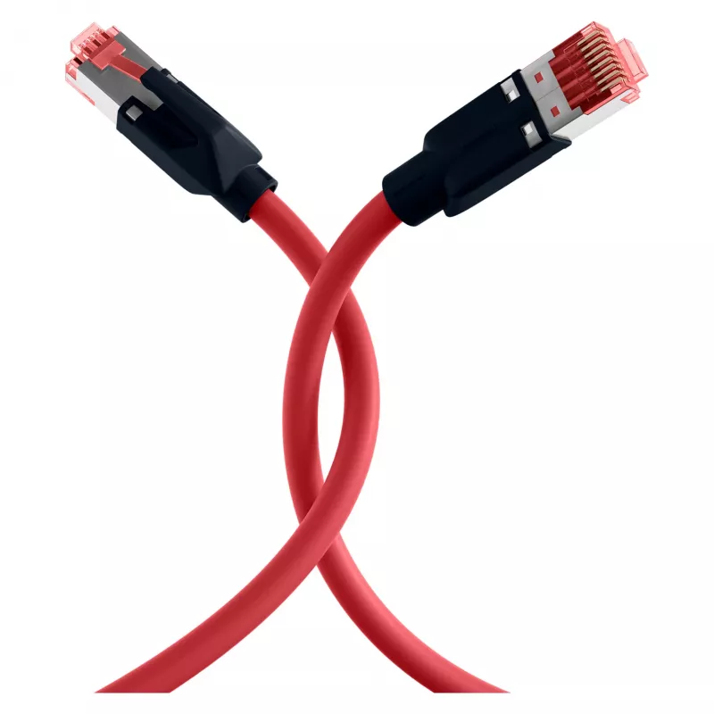 EFB ELEKTRONIK cavo patch RJ45 Cat.6A S/FTP PUR Draka UC900 TM21 rosso 0,25 m
