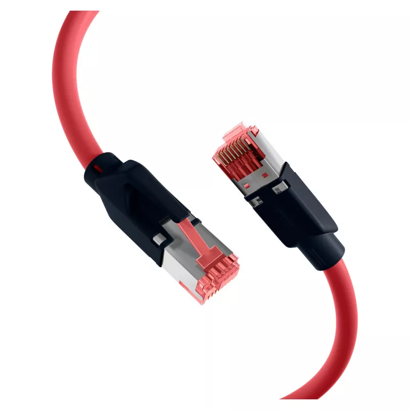 EFB ELEKTRONIK cavo patch RJ45 Cat.6A S/FTP PUR Draka UC900 TM21 rosso 0,25 m