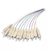 EFB Elektronik O1022.2 set di pigtail in fibra ottica SC monomodale 9/125 µm OS2, 12 colori, 2 m