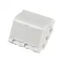 EFB ET-25028 Piastra di montaggio centrale per 2 moduli keystone, uscita angolare, 45x45 mm