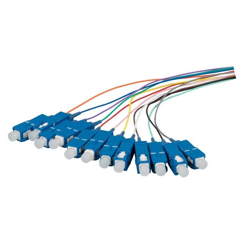 EFB pigtail in fibra ottica SC OS2 G657A2 set 12 colori 2m