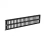 EFB Elektronik VSB2HE-FP-SW-48SC-D Pannello frontale 2U per 48x SC Duplex/LC Quad, verticale, nero