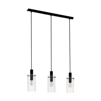 EGLO Carlton 1 Black and Copper Lampada a sospensione E27