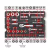 Einhell E-Case Set di utensili da meccanico 201 pezzi (acciaio cromo-vanadio, impilabile) (370513)
