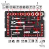 Einhell E-Case set di utensili da 92 pezzi (370514) - acciaio cromo-vanadio, nero/rosso