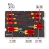 Einhell E-Case VDE valigetta portautensili set elettricista da 24 pezzi (rosso/giallo)