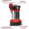 Einhell Flood Set GE-DP 7535 N LL ECO pompa sommersa per acque sporche 18500 l/h 9 m 4181515
