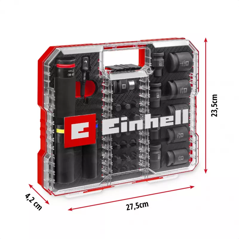 Einhell Impact Bit and Socket Set 1/2 inch 32 pezzi in XL Case