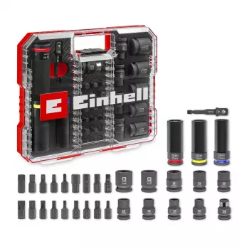 Einhell Impact Bit and Socket Set 1/2 inch 32 pezzi in XL Case
