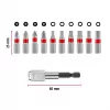 Einhell Karabiner Impact Set di bit a impatto 10 pezzi 1/4