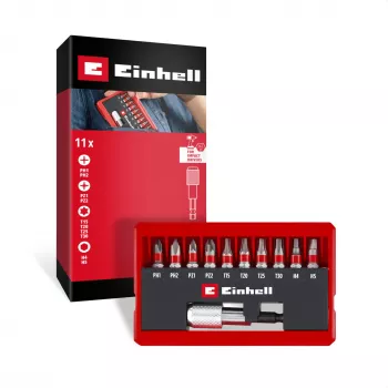 Einhell Karabiner Impact Set di bit a impatto 10 pezzi 1/4