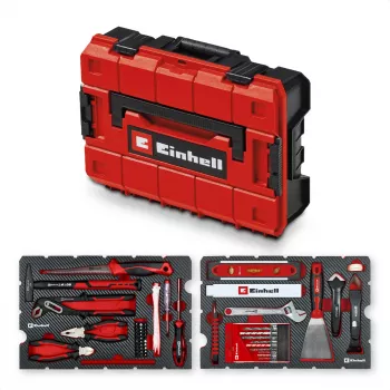 EINHELL-KWB E-Case set di utensili per ristrutturazione, 78 pezzi (nero/rosso)