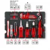 EINHELL-KWB E-Case Valigetta portautensili trasloco, 79 pezzi (nero/rosso)