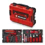 EINHELL-KWB E-Case Valigetta portautensili trasloco, 79 pezzi (nero/rosso)