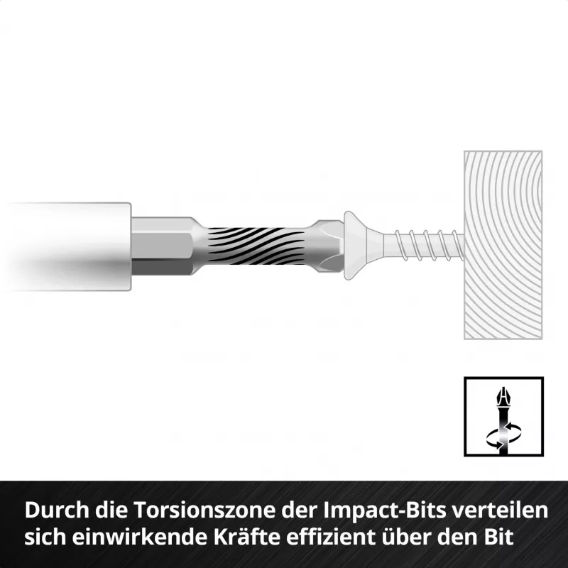 EINHELL-KWB Set di punte a impatto in M-CASE, 39 pezzi (con bussole)