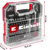 EINHELL-KWB set di chiavi a bussola e punte 1/4 pollice 37 pezzi in L-CASE