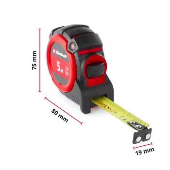 EINHELL-KWB Metro a nastro, 5 m (nero/rosso)