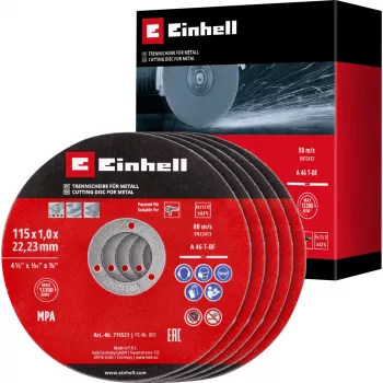 EINHELL-KWB Disco da taglio sottile, Ø 115 x 1,0 mm, 5 pezzi (per smerigliatrice angolare)