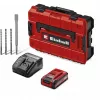 EINHELL Professional martello perforatore a batteria TP-HD 18/28 Li BL+4, 18V (rosso/nero, batteria Li-Ion 3,0 Ah, set accessori 4 pezzi, E-Case S)