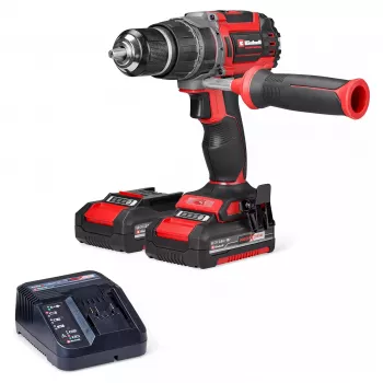 Einhell TP-CD 18/70 Li-i BL set trapano avvitatore a percussione a batteria, 18V brushless, 70 Nm, 2x2,0Ah