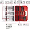 EINHELL XL-CASE set di punte per avvitatore e punte per trapano, 95 pezzi, set punte e bit