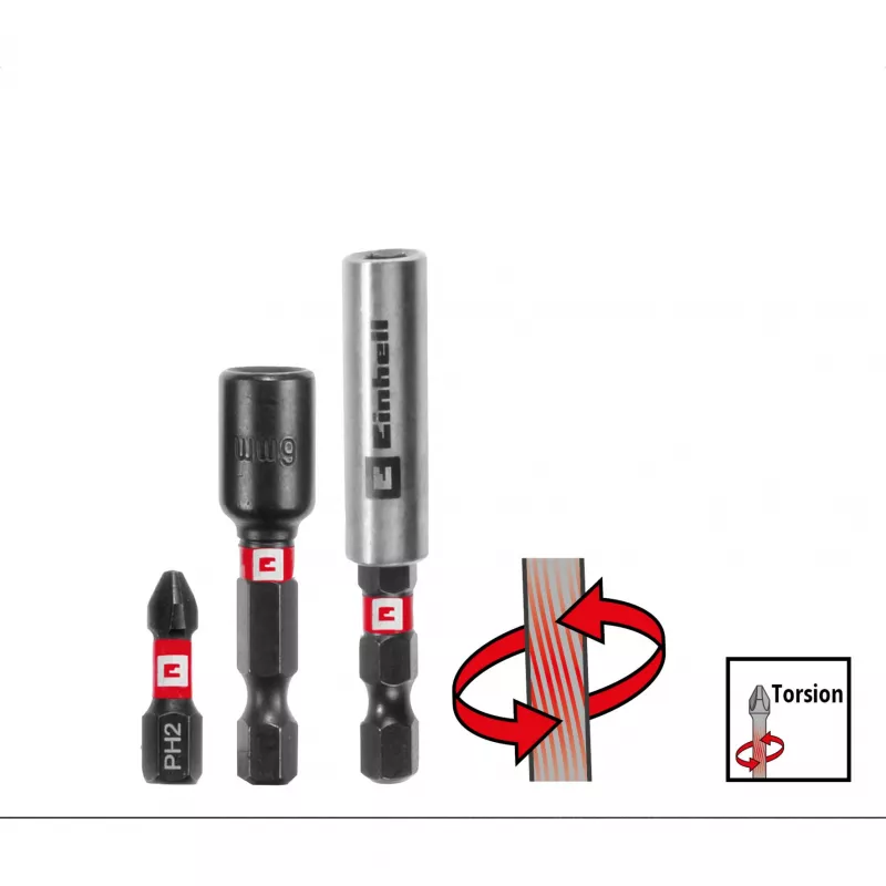 EINHELL XL-CASE set di punte per avvitatore e punte per trapano, 95 pezzi, set punte e bit
