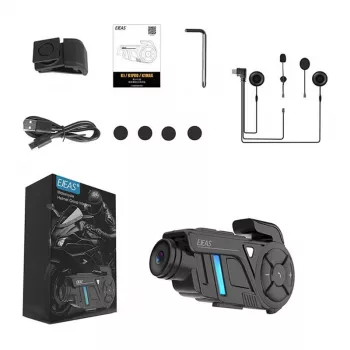 EJEAS K1Pro Intercom per moto con registratore 1080P