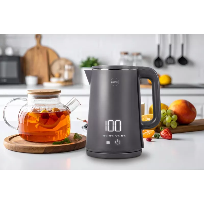 ELDOM C515S Bollitore senza filo grigio 1,8L 2000W
