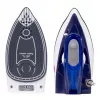 Ferro da stiro da viaggio ELDOM DA50 900W blu con vapore, manico pieghevole, piastra antiaderente, serbatoio 40ml