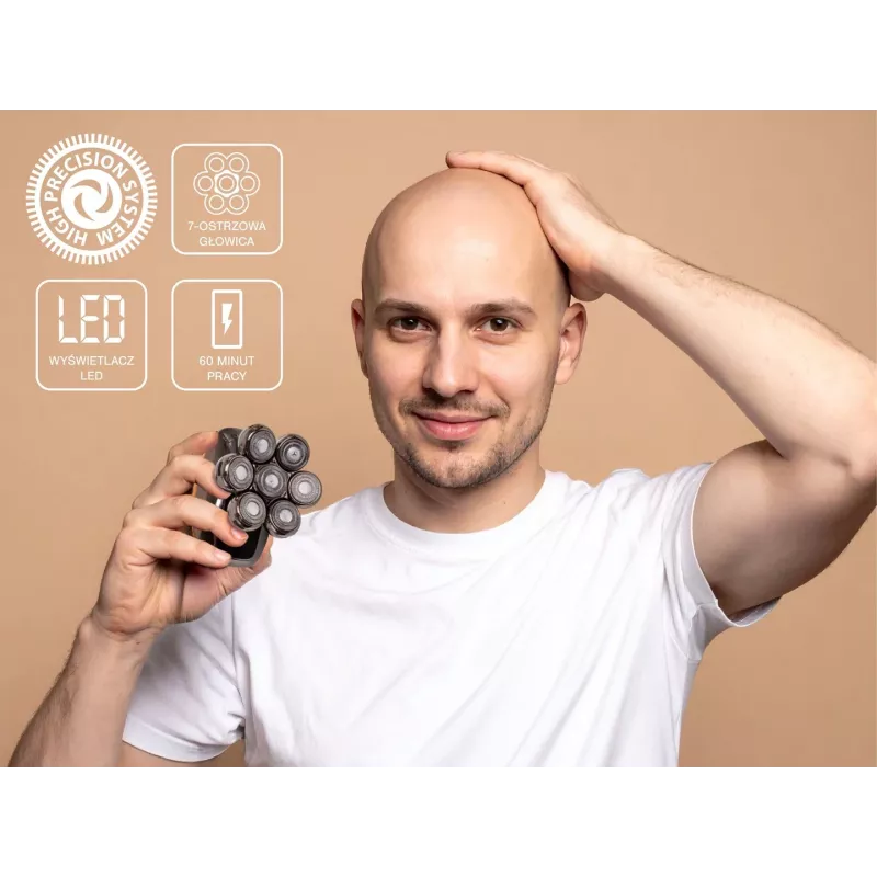 ELDOM Rasoio elettrico per viso e testa 5-in-1 G61