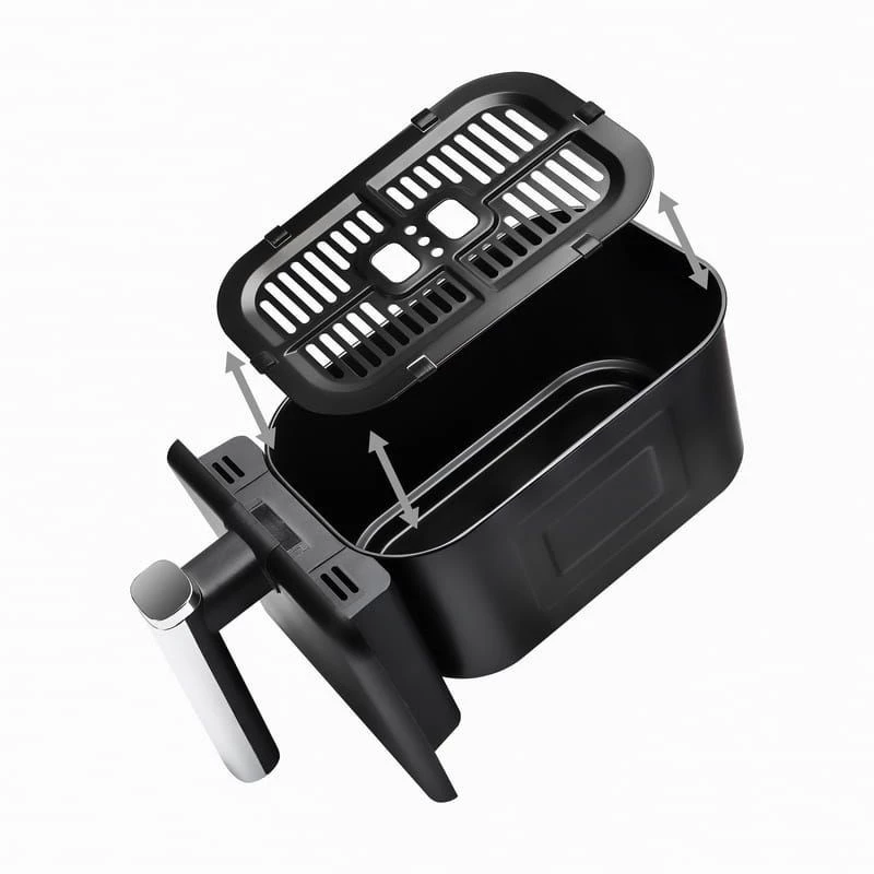Friggitrice ad aria ELDOM FR200, 9 L, 2200 W, Dual Drawer