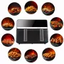 ELDOM FR200 friggitrice ad aria calda, 9 L, 2200 W, Dual Drawer