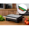 Eldom GK110 griglia di contatto, 800 W, nero/argento