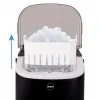ELDOM KS230 fabbricatore di ghiaccio - 12 kg/24h, serbatoio 2,2L, 9 cubetti per ciclo, argento/nero