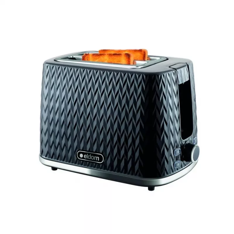 Eldom TO265 NELE Tostapane 750 W 2 fessure nero
