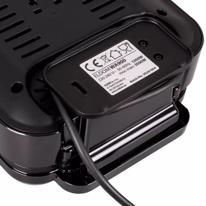ELDOM WA900 waffle maker 1200W nero