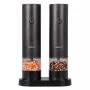 ELDOM ZMP5 set macina sale e pepe a batteria con supporto, nero