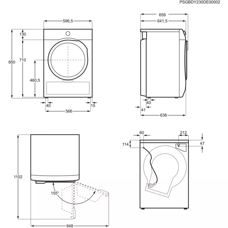 Electrolux 700 DelicateCare asciugatrice a pompa di calore 9kg