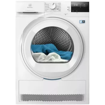 Electrolux EW7D283VE asciugatrice a condensazione 8 kg con sistema SensiCare, display LCD, bianco